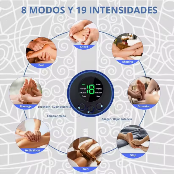 Masajeador de pies electroestimulante