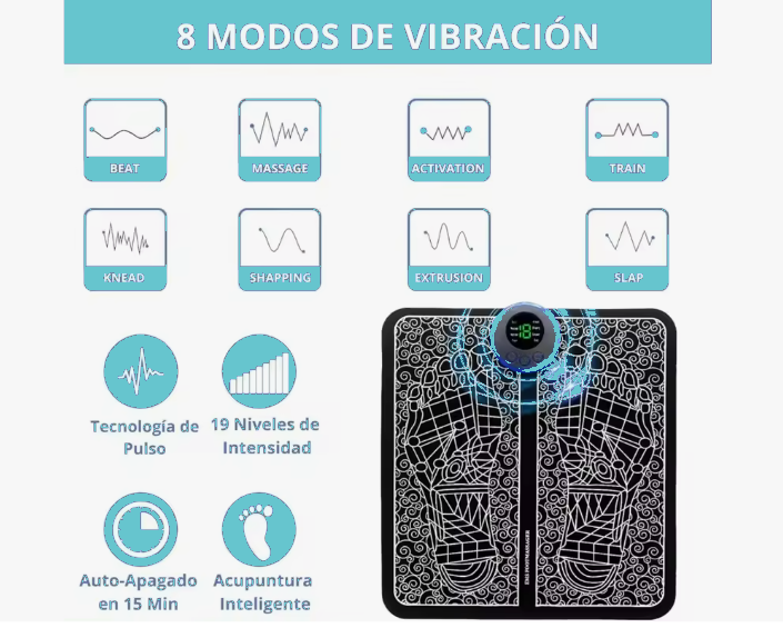 Masajeador de pies electroestimulante